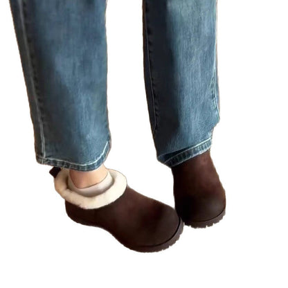Damen Clogs Weich Winterlich Rutschfest