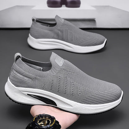 Damen Sneaker Bequem Atmungsaktiv Strick Obermaterial
