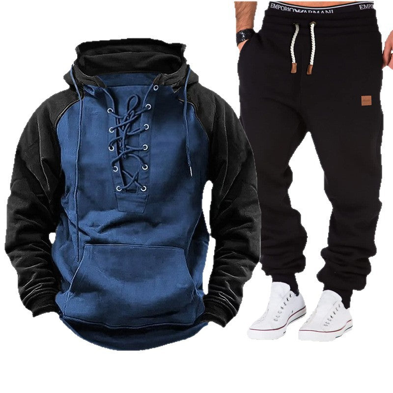 Herren Kapuzenpullover Lässig Mit Schnürverschluss Bequem