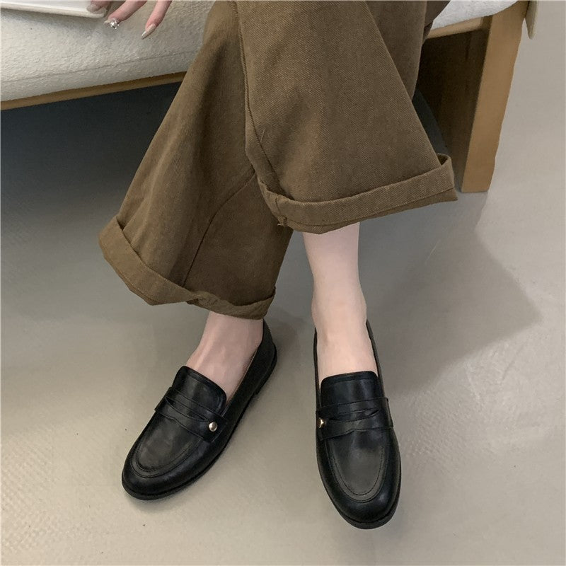 Damen Mokassins Lederschuhe Elegante Schuhe Frauen