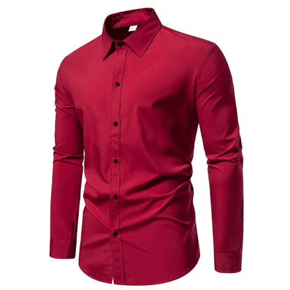 Herren Langarmhemd Modern Baumwolle Hochwertig Berlin