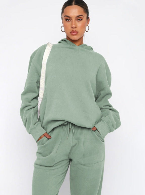 Kuscheliges Hoodie Jogger Set Damen Weich - BerlinGlamour