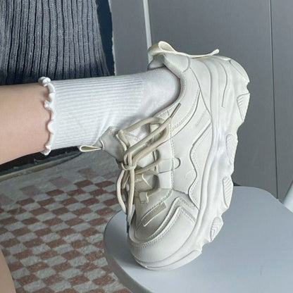 Damen Sneaker Sportlich Atmungsaktiv Mit Verstärkung