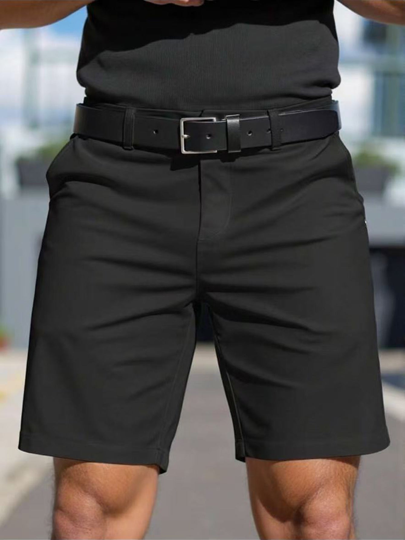 Herren Funktionsshorts Elastisch Praktisch Mit Taschen