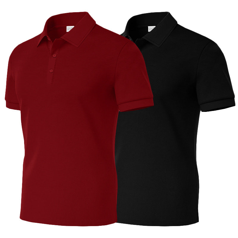 Herren Poloshirt Klassisch Strukturiert Modern