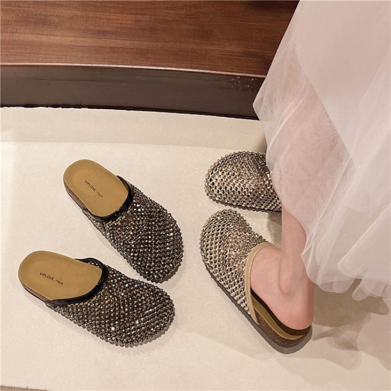 Damen Sandalen Glitzernd Sommer Schuhe Damen