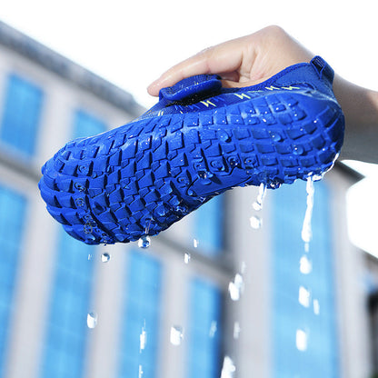Damen Wasserschuhe Atmungsaktiv Flexibel Schwarz