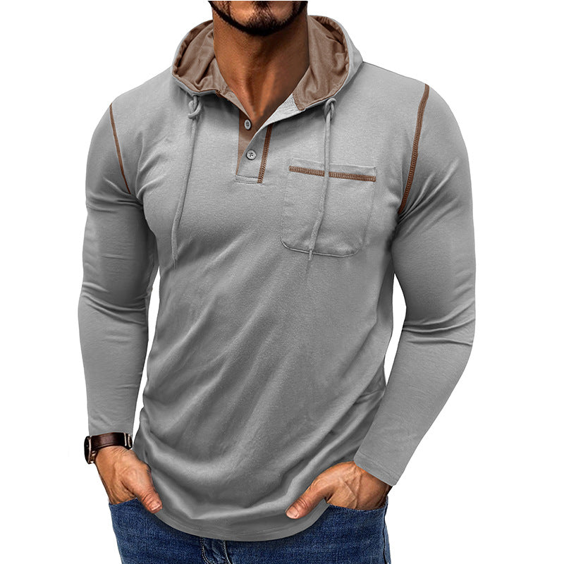 Herren Sweatshirt Kapuze Langarm Hoodie Sportlich - BerlinGlamour