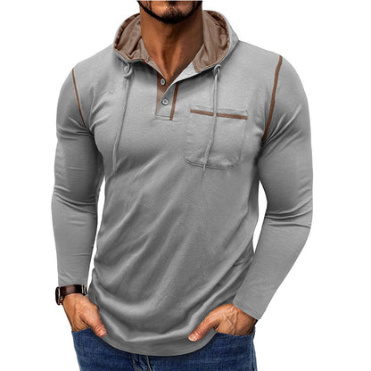 Herren Sweatshirt Kapuze Langarm Hoodie Sportlich - BerlinGlamour