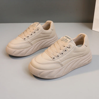 Damen Plateausneakers Hoch Modisch Atmungsaktiv