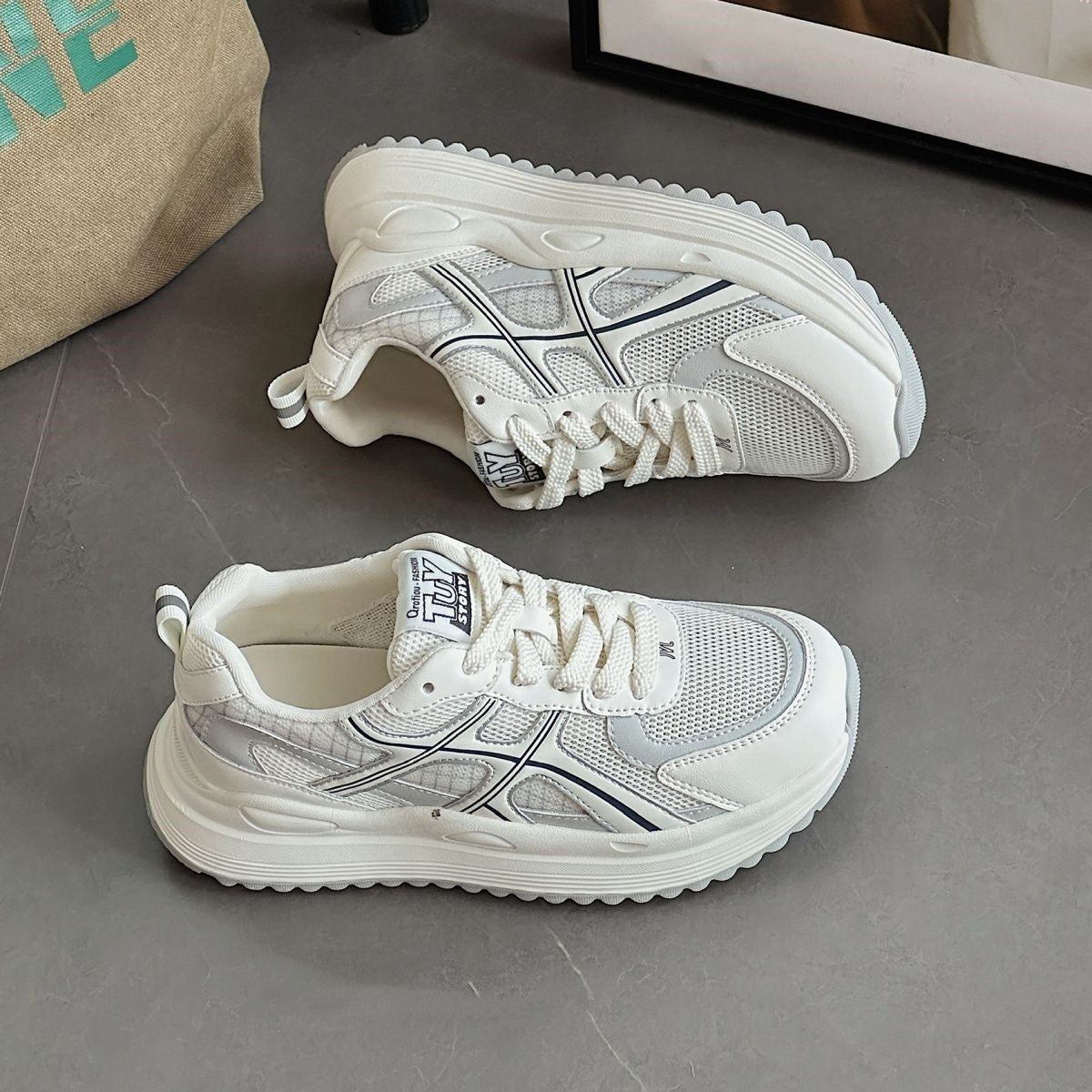 Damen Sneaker Atmungsaktiv Mesh Laufschuhe Mit Dämpfung - BerlinGlamour