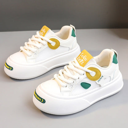 Damen Sneaker Sport Plateau Schuhe Atmungsaktiv