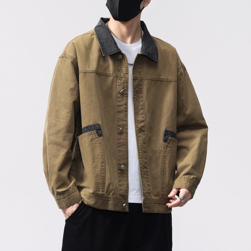 Herren Denim Jacke Übergangsjacke Robust Praktisch