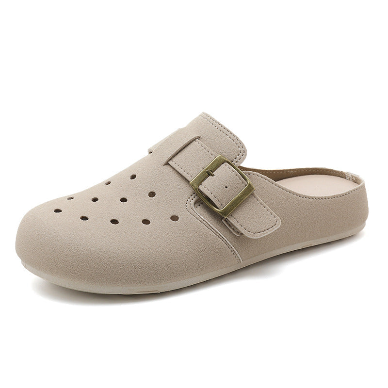 Damen Clogs Bequem Atmungsaktiv mit Riemen Schwarz - BerlinGlamour