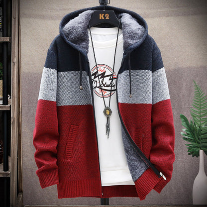Herren Kapuzenjacke Modern Strukturiert Urban Style