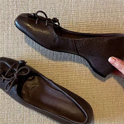 Damen Ballerinas Bequem Bogen Detail Flexibel