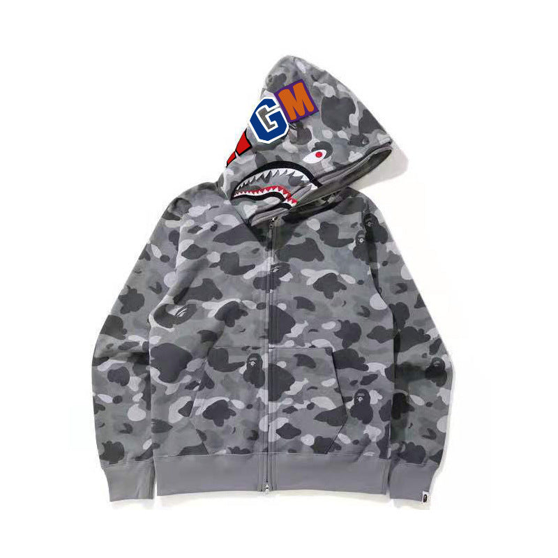 Herren Camouflage Jacke Kapuzenjacke Reißverschluss