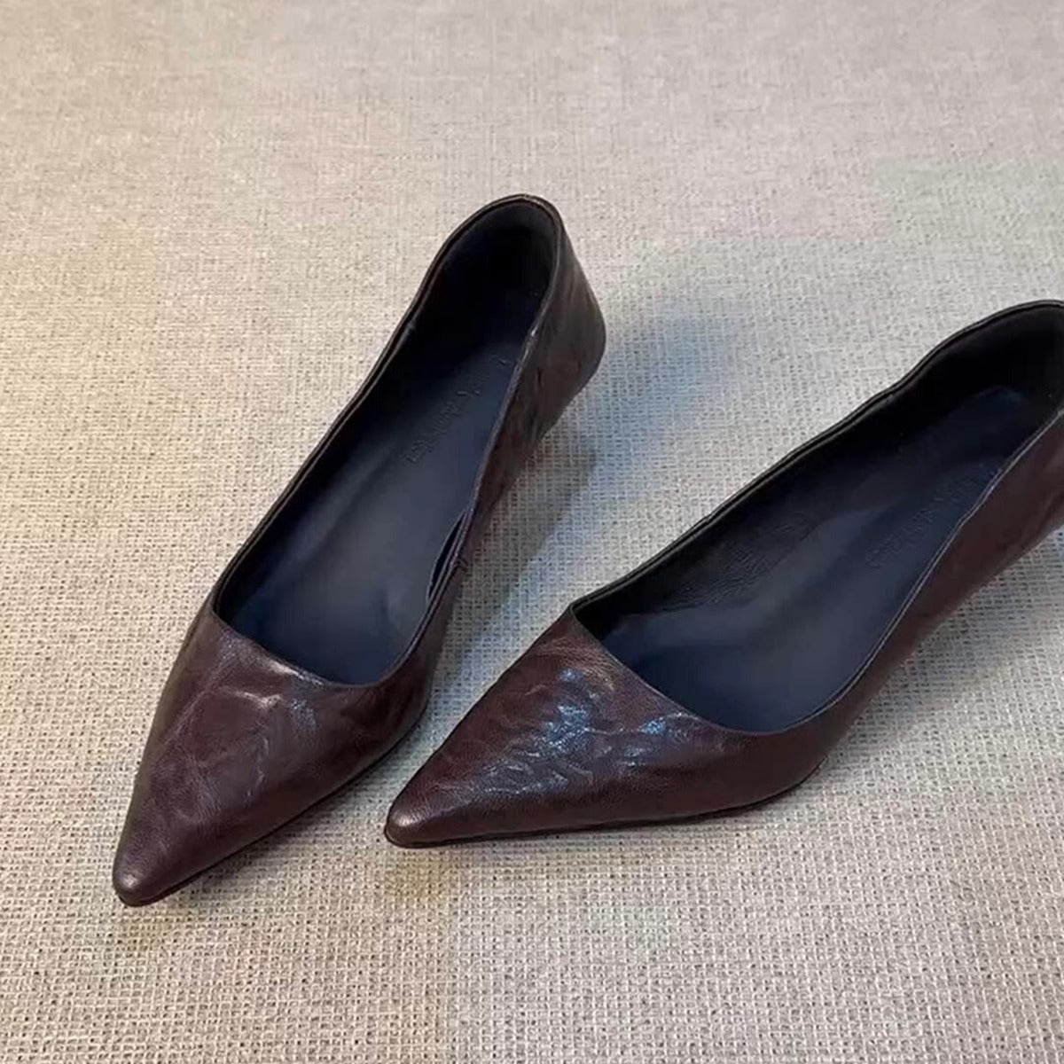 Damen Ballerinas Spitz Elastisch Komfortabel