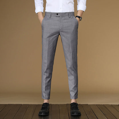 Herren Anzughose Slim Fit mit feiner Struktur