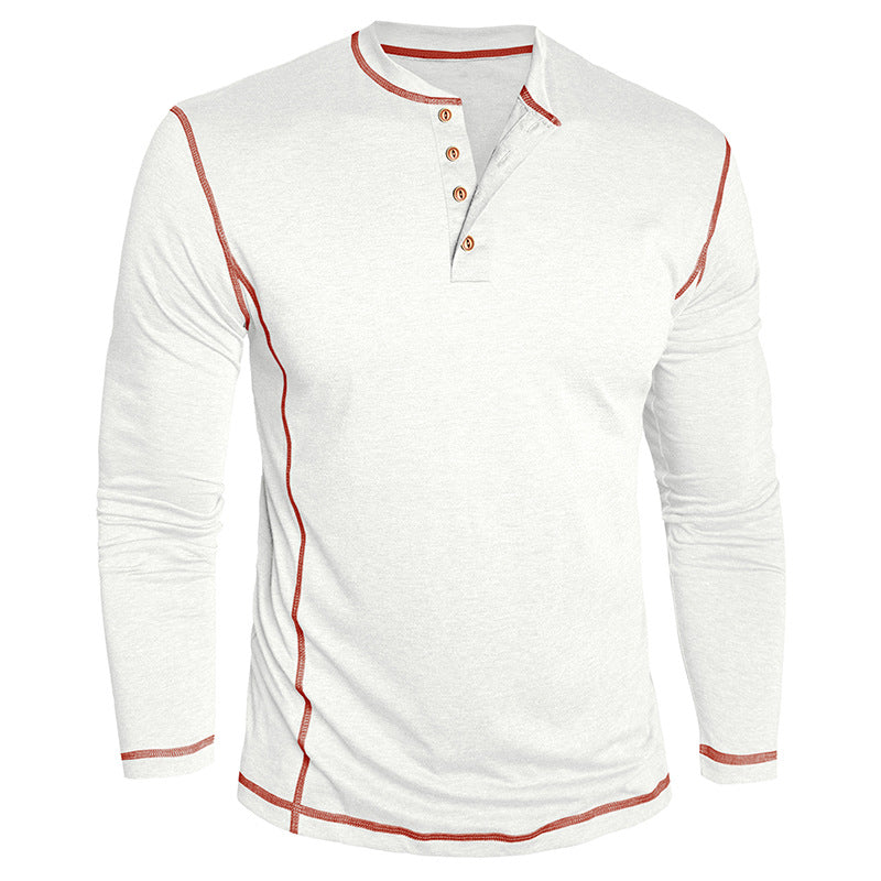 Elegantes Herren Langarmshirt mit Knöpfen Modern