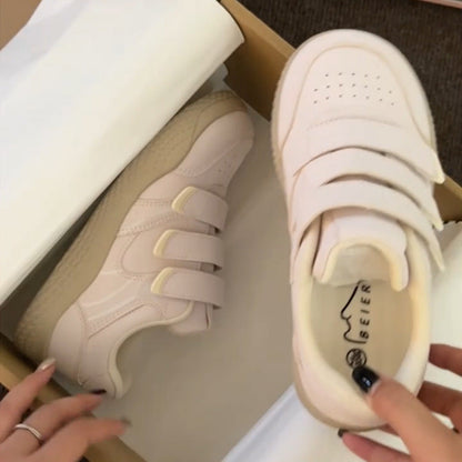 Damen Sneaker Atmungsaktiv mit Klettverschluss Sportlich