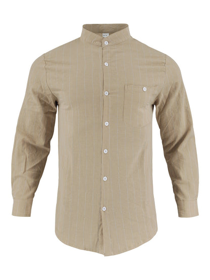Herren Hemd Streifenmuster Modern Slim Fit