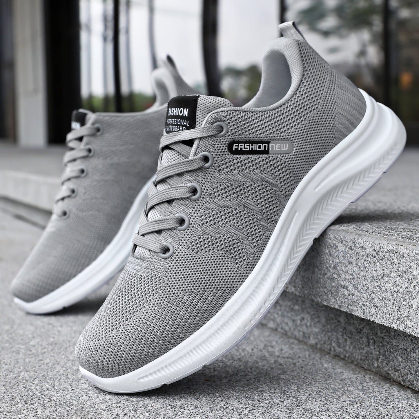 Damen Sport-Sneaker Atmungsaktiv Flexibel Mesh Laufschuhe