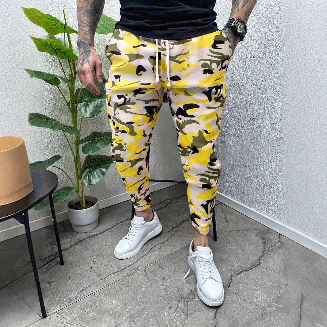 Herren Jogginghose Camouflage Modern Sportlich