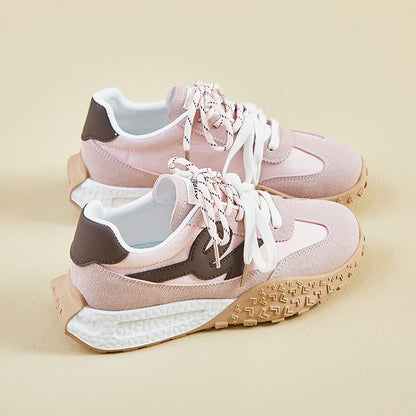 Damen Sneaker Sportlich Bequem Dämpfung Laufschuhe