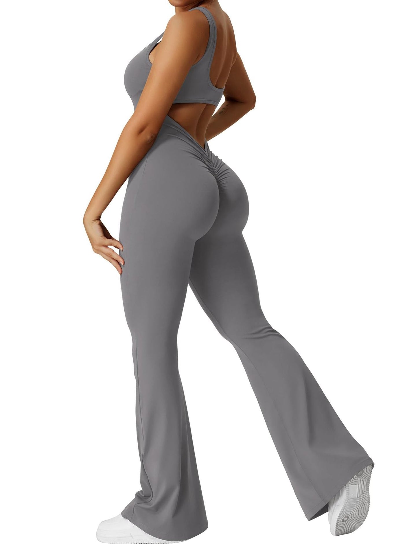 Rückenfreier Jumpsuit Damen Flare Style Sommer
