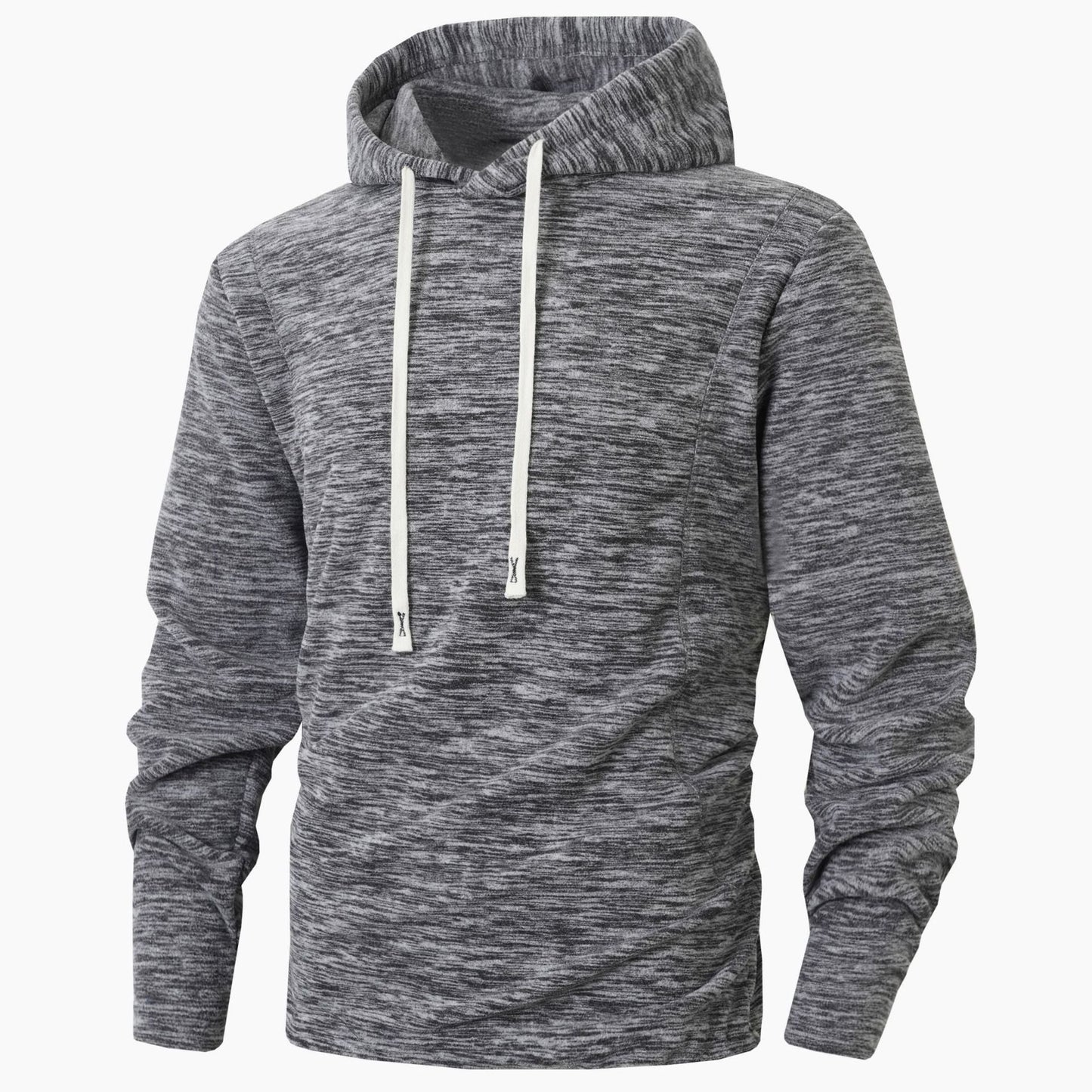 Herren Fleece Hoodie Modern Sportlich Mit Taschen