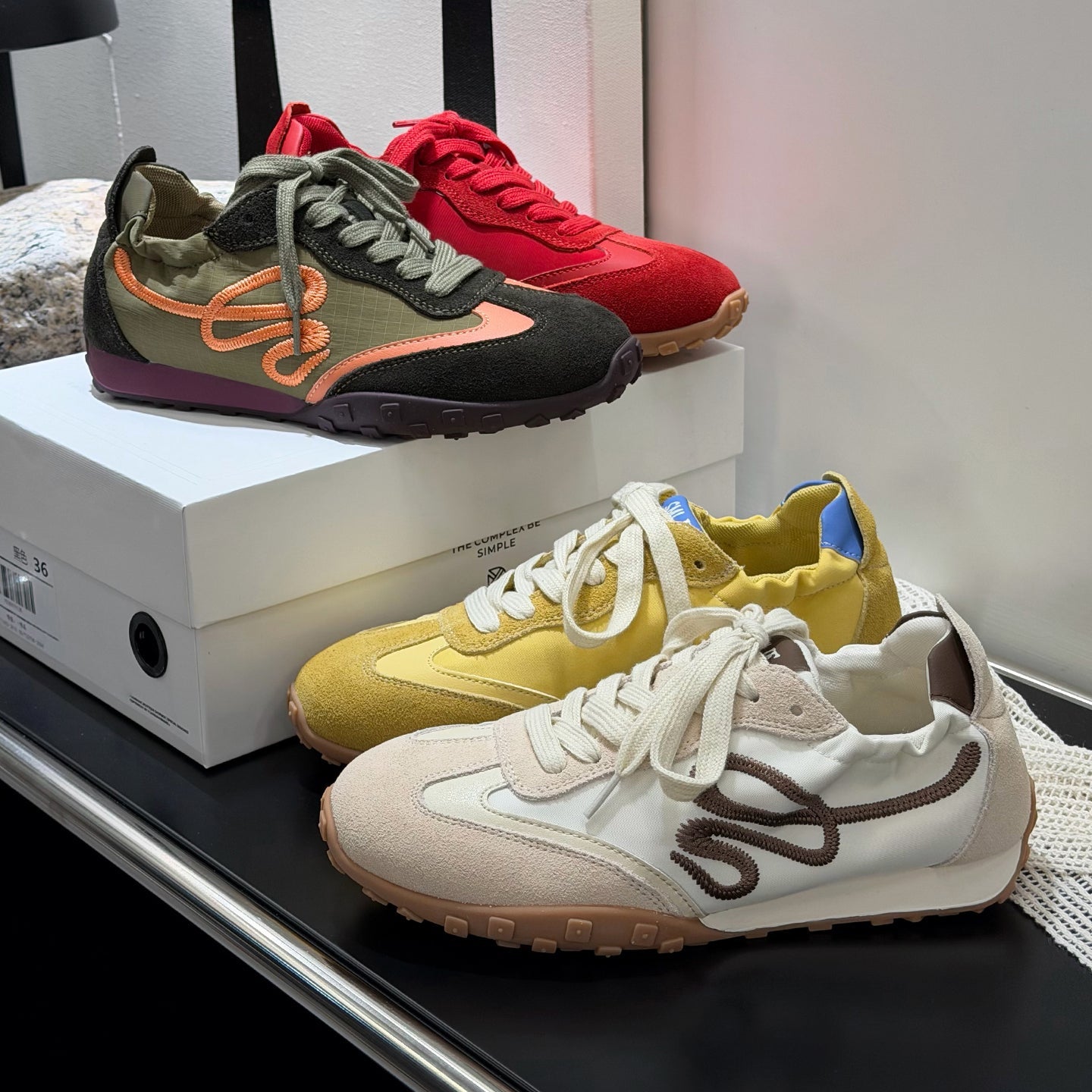 Damen Sneaker Sportlich Weich Wildleder Atmungsaktiv - BerlinGlamour