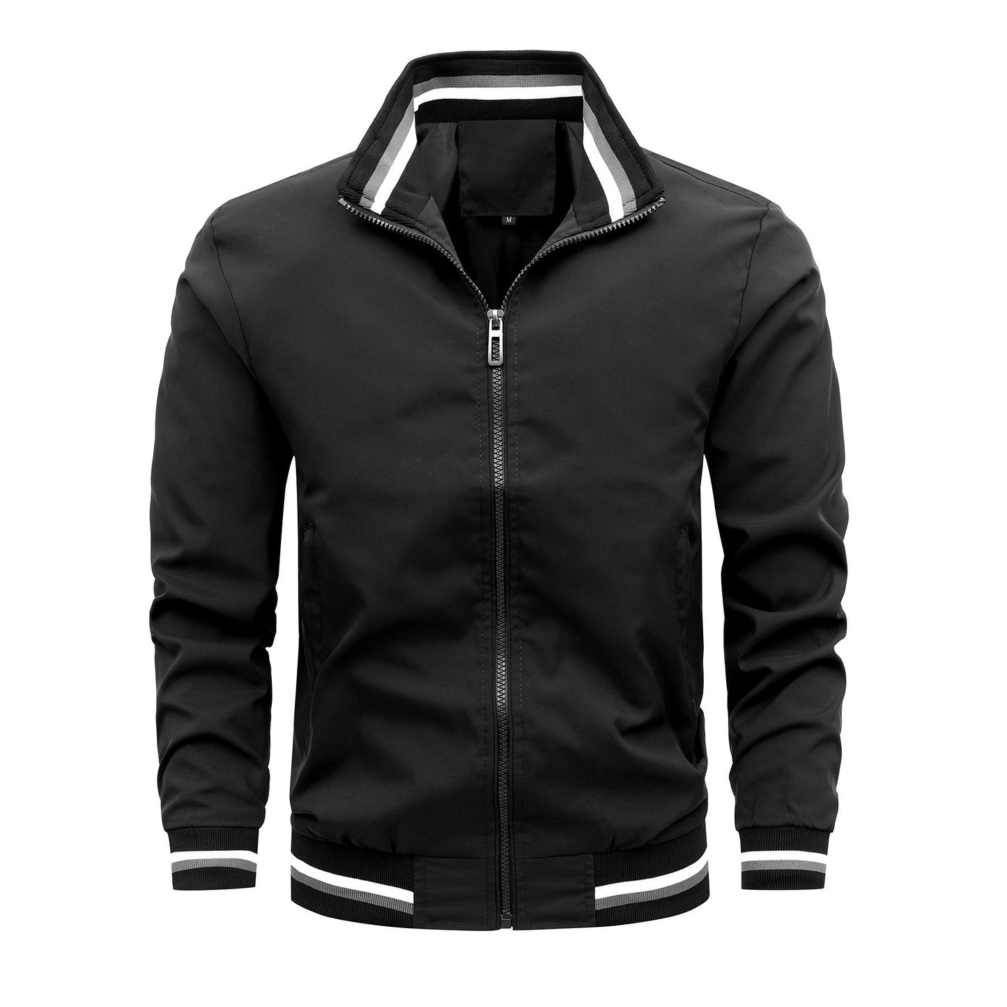 Herren Freizeitjacke Sportlich Modern Stehkragen