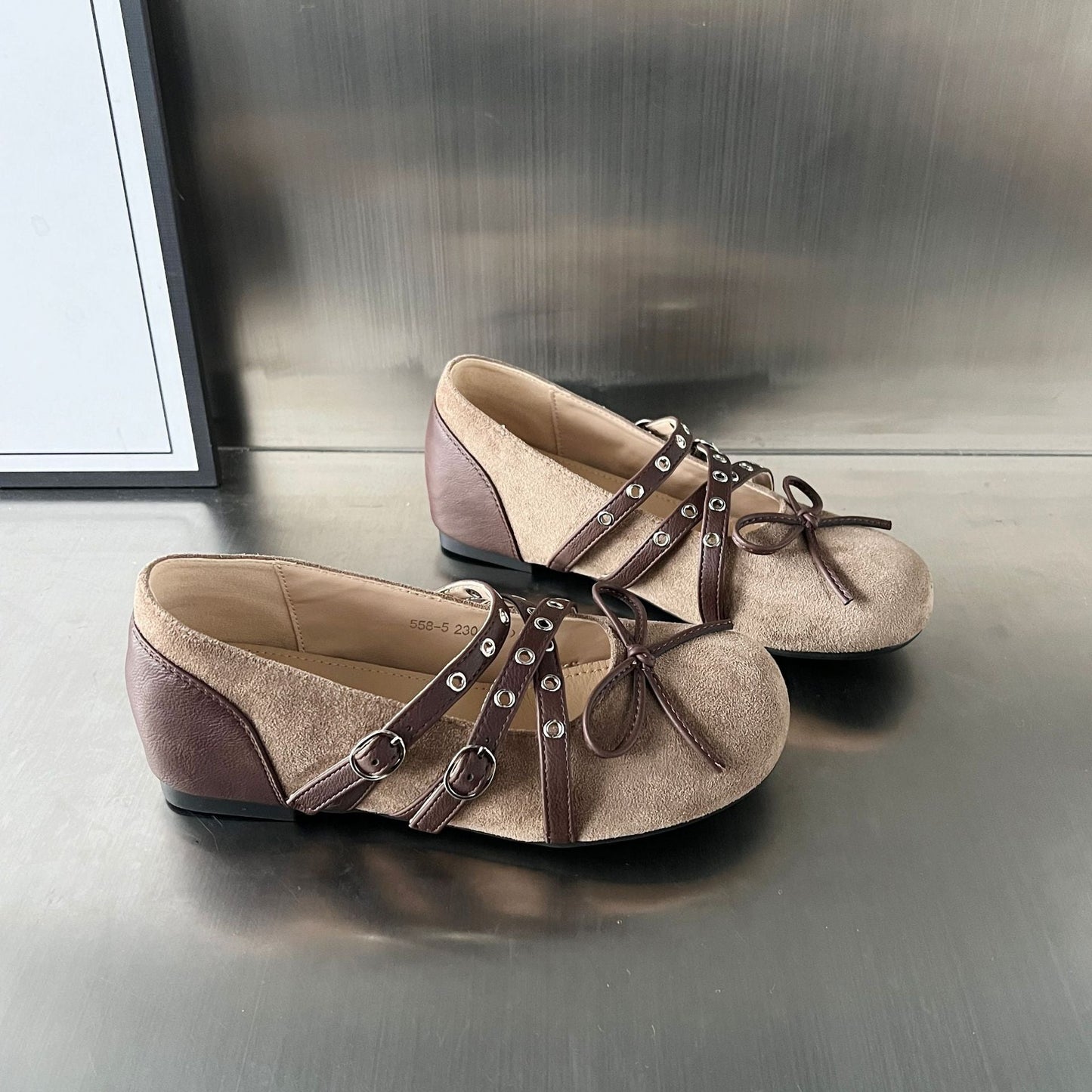 Damen Mokassins Elegante Schnallen Schuhe Frauen Mode