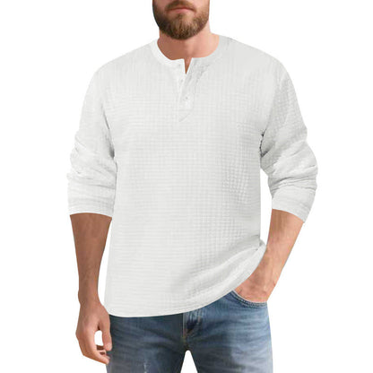 Herren Langarmshirt Modern Strukturiert Berlin Stil