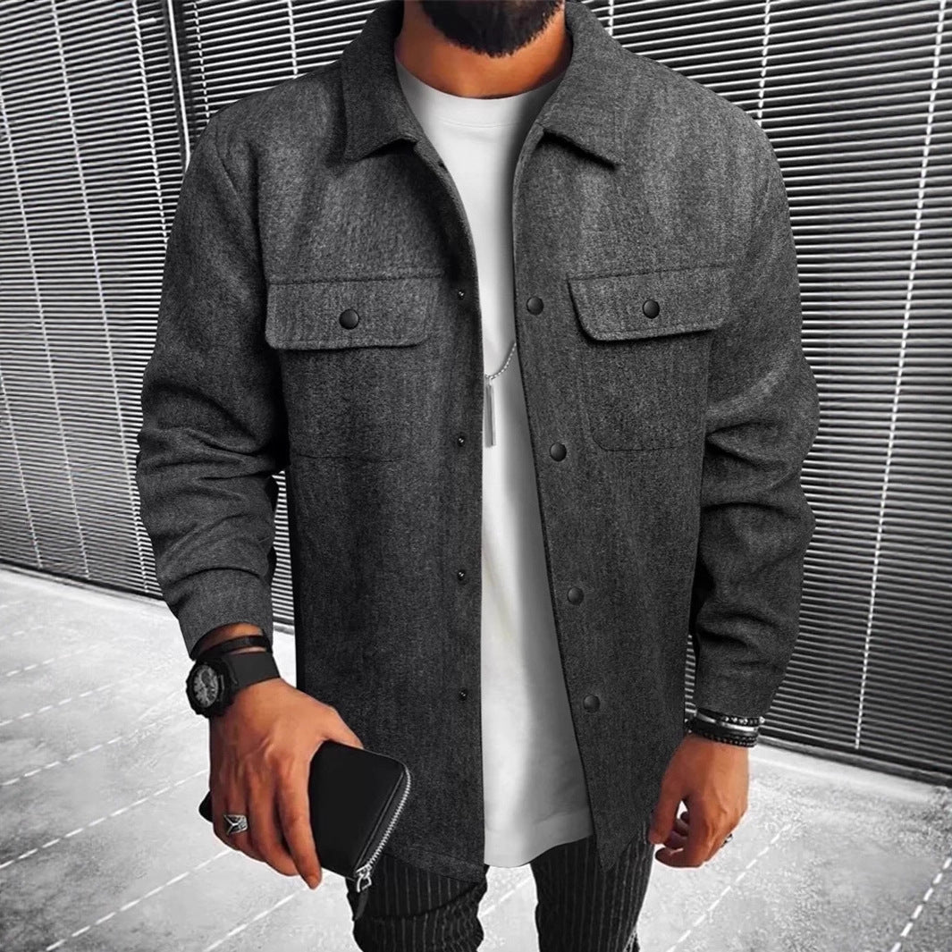 Herren Hemdjacke Modern Designer Style - BerlinGlamour