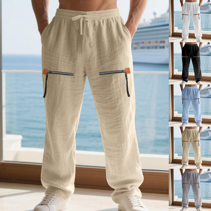 Herren Cargo-Hose Lässig Mit Reißverschlusstaschen Modern - BerlinGlamour