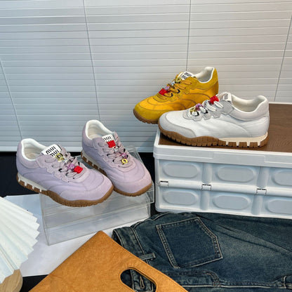 Damen Sneaker Bequem Schnüren Fashion Schuhe