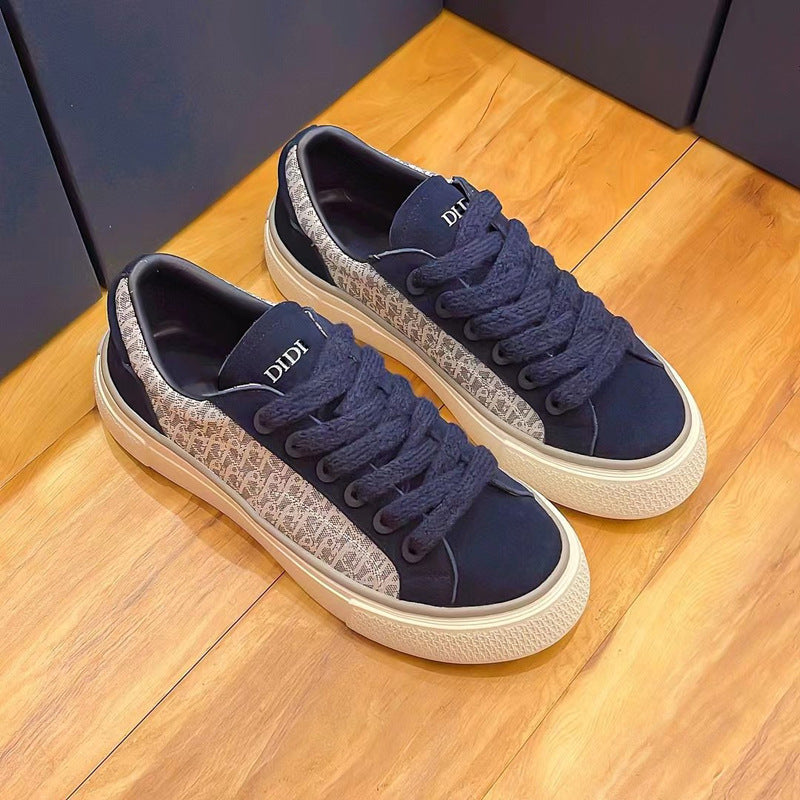 Damen Sneaker Bequem Modisch Schnürsenkel