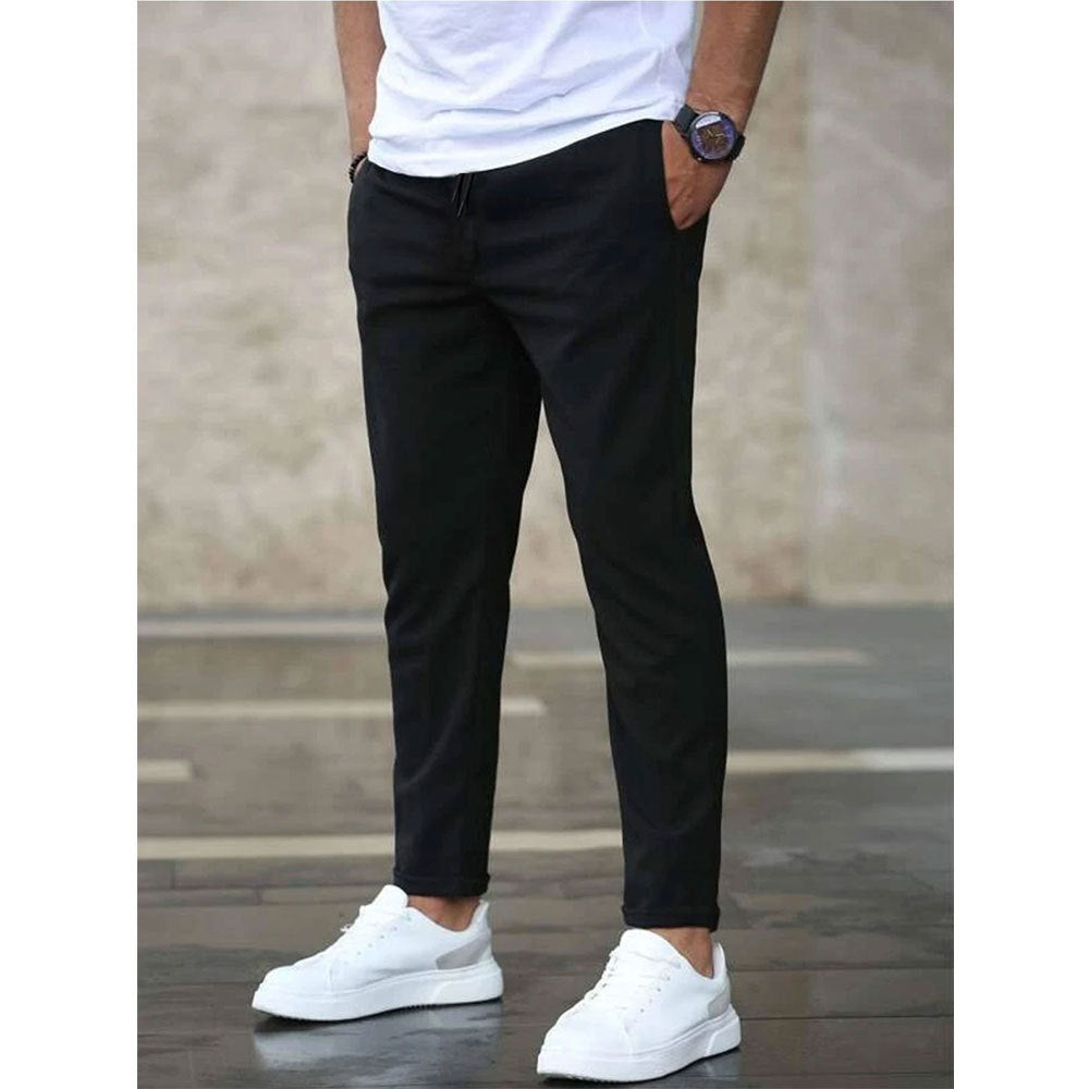 Herren Chino-Hose Elastisch Bequem Slim Fit