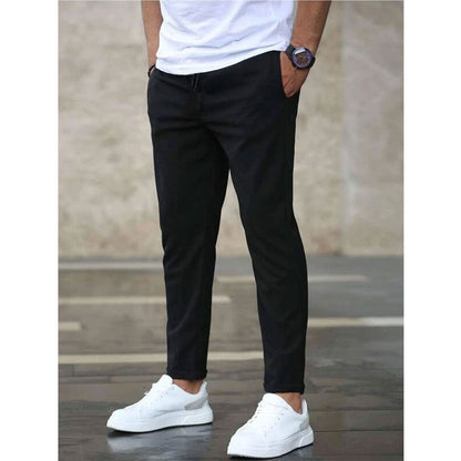 Herren Chino-Hose Elastisch Bequem Slim Fit