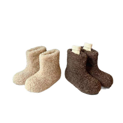 Damen Hausschuhe Kuschelig Teddy Fleece Rutschfest