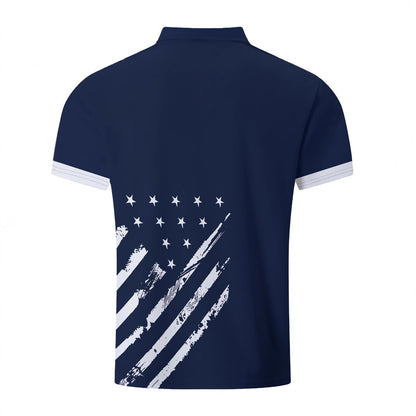 Herren Poloshirt Berlin Glamour Grafik Print