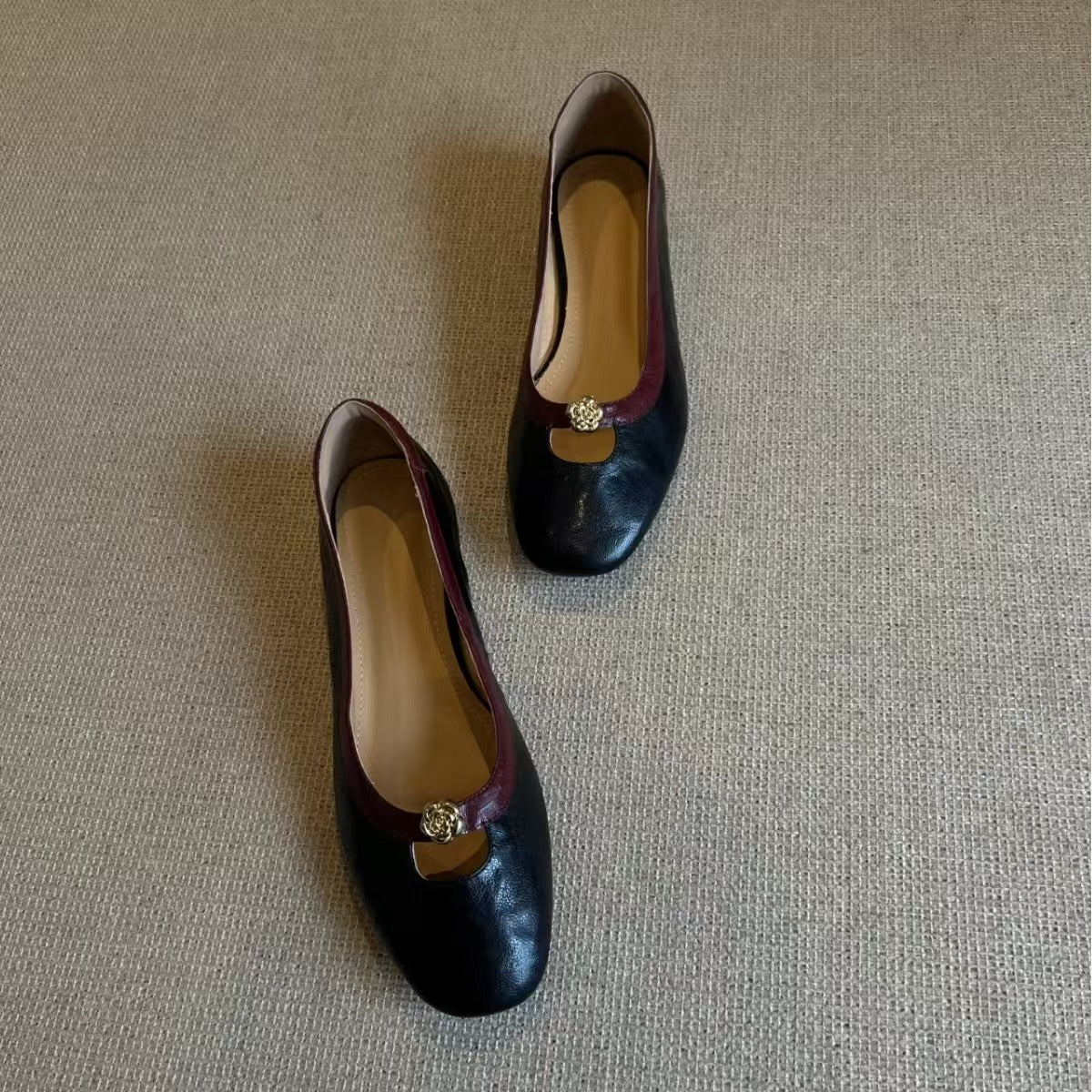 Damen Ballerinas Elegante Flats mit Details - BerlinGlamour