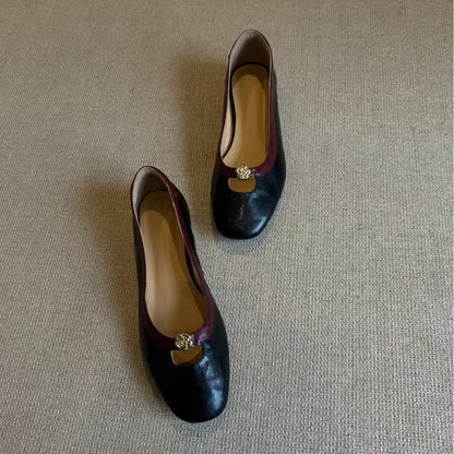 Damen Ballerinas Elegante Flats mit Details - BerlinGlamour