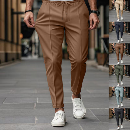 Herren Chinohose Elegant Dehnbar Mit Taschen