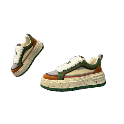 Damen Sneaker Sportlich Mehrfarbig Flexibel