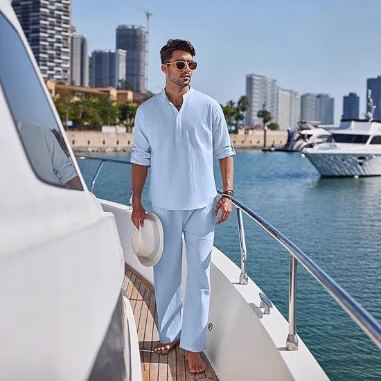 Herren Lounge Set Bequem Relaxed Fit Casual - BerlinGlamour