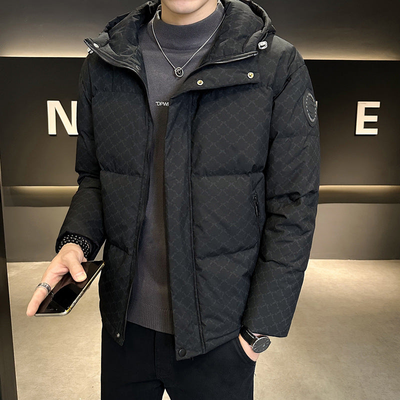 Herren Steppjacke Warm Isoliert Verstellbar Modern - BerlinGlamour