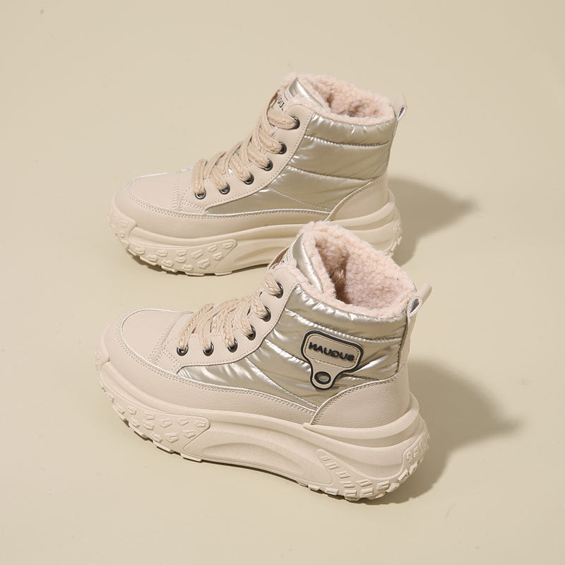 Damen Winterboots Warm Fleece RutschfestSportlich